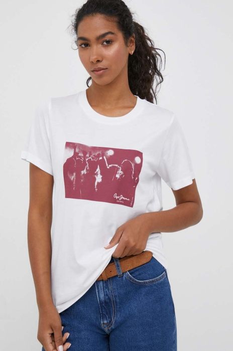 Футболка Pepe Jeans жіноча колір білий (3404935)