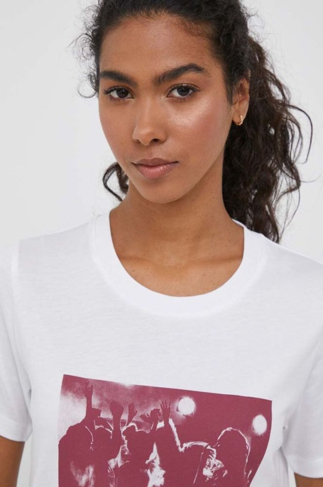 Футболка Pepe Jeans жіноча колір білий (3404935) фото 4
