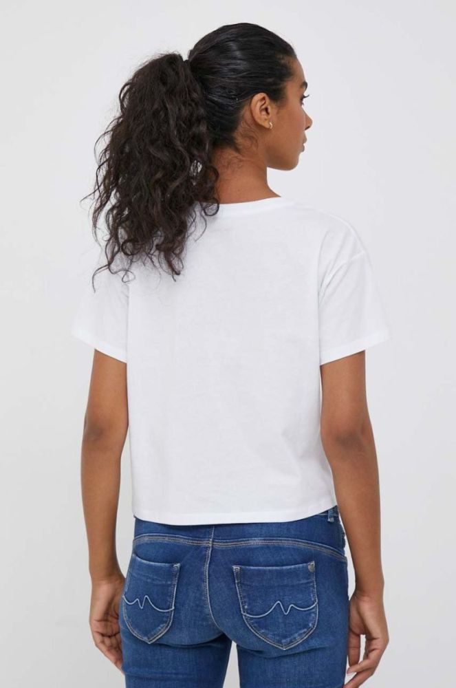 Бавовняна футболка Pepe Jeans колір білий (3404949) фото 3