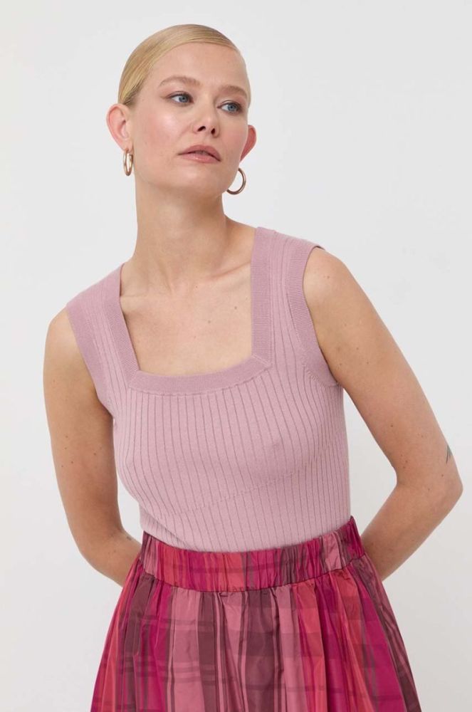 Топ Max Mara Leisure жіночий колір рожевий фото 4