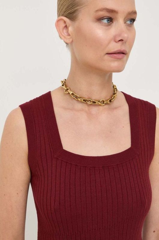 Топ Max Mara Leisure жіночий колір бордовий