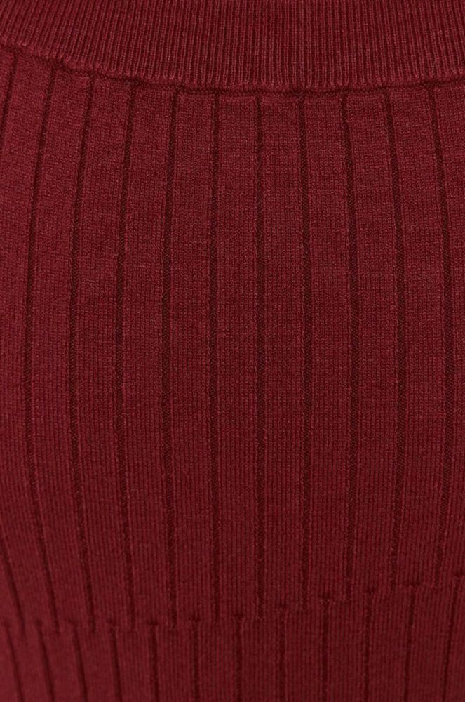 Топ Max Mara Leisure жіночий колір бордовий фото 5