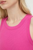 Бавовняний топ MAX&Co. колір рожевий