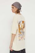 Бавовняна футболка Billabong колір бежевий (3404971)