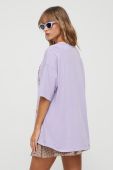 Бавовняна футболка Billabong колір фіолетовий