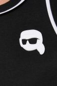 Топ Karl Lagerfeld жіночий колір чорний (3349130)