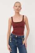 Топ Patrizia Pepe жіночий колір бордовий (3395270)
