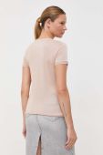 Футболка Patrizia Pepe жіноча колір бежевий (3386427)