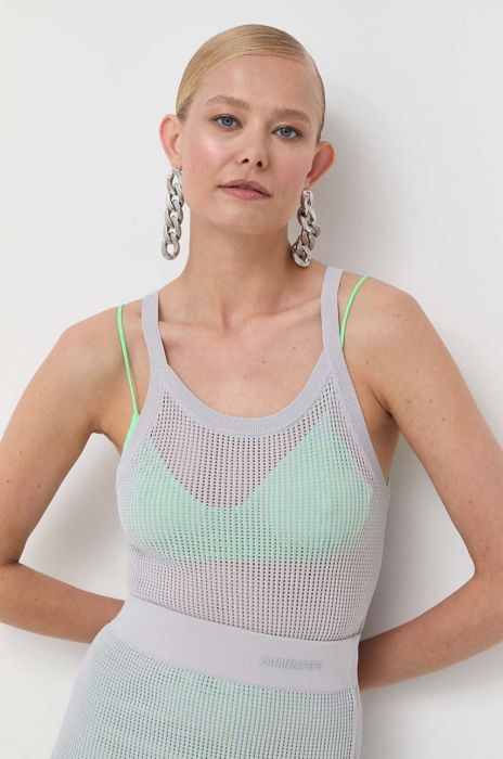 Топ Patrizia Pepe жіночий колір сірий (3435244)