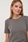 Бавовняна футболка Patrizia Pepe колір сірий (3388856)