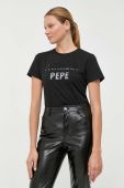 Бавовняна футболка Patrizia Pepe колір чорний (3395274)