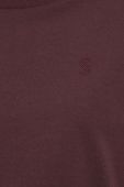 Бавовняна футболка Gestuz колір бордовий