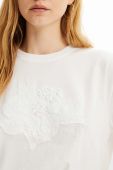 Бавовняна футболка Desigual колір білий (3349242)