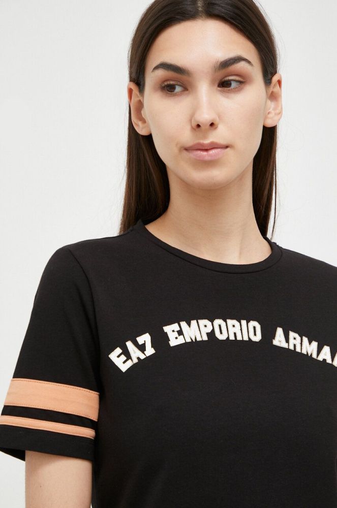 Футболка EA7 Emporio Armani жіночий колір чорний (3534826)