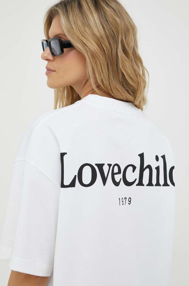 Бавовняна футболка Lovechild колір білий