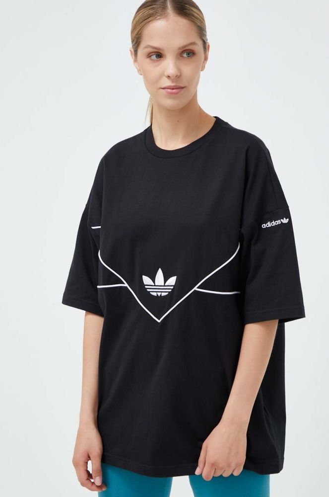 Бавовняна футболка adidas Originals колір чорний (3336020)