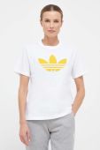 Бавовняна футболка adidas Originals колір бежевий (3360607)