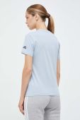 Бавовняна футболка adidas колір блакитний (3336032)
