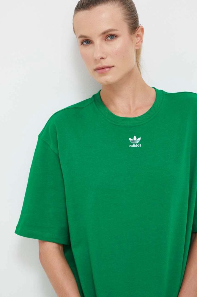 Бавовняна футболка adidas Originals колір зелений (3360611)