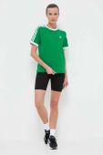 Бавовняна футболка adidas Originals колір зелений (3360624)