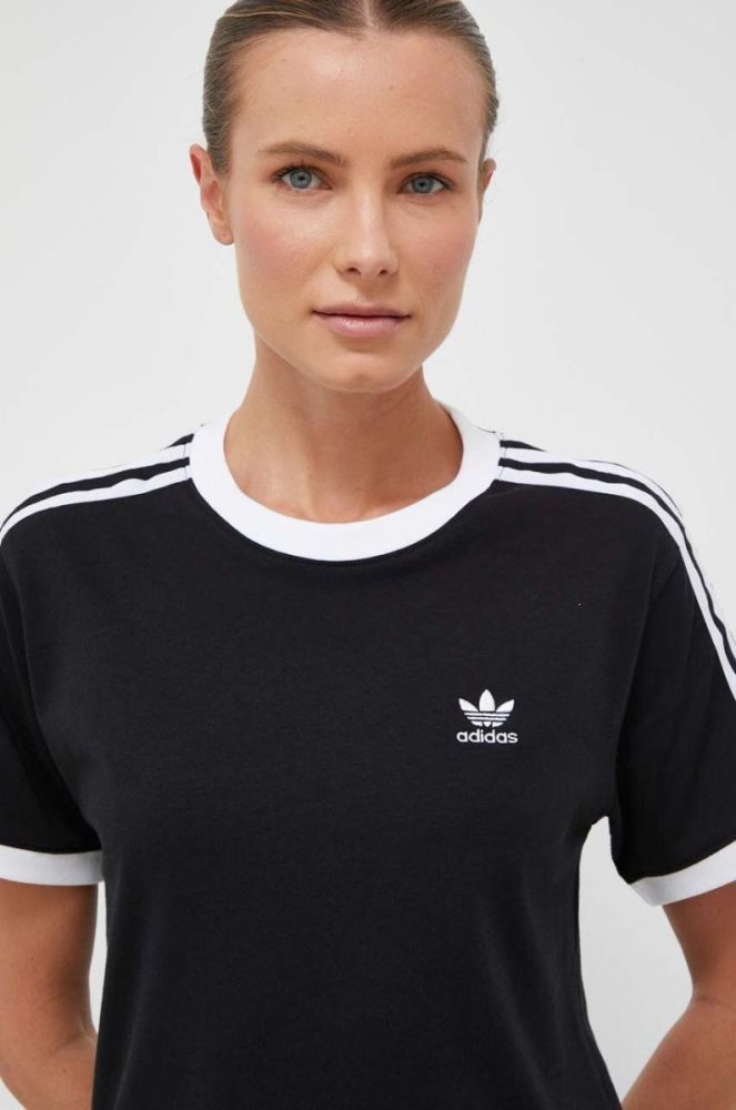 Бавовняна футболка adidas Originals колір чорний (3493778) фото 4