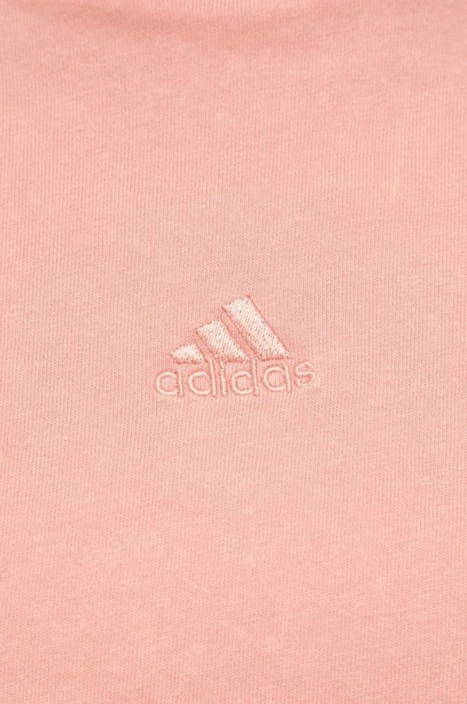 Бавовняна футболка adidas колір рожевий (3443849) фото 5