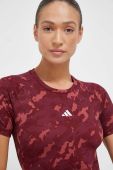 Тренувальна футболка adidas Performance Techfit колір бордовий