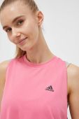 Топ для бігу adidas Performance Run Icons колір рожевий