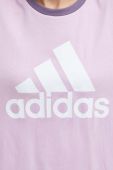 Бавовняна футболка adidas жіночий колір рожевий (3610889)