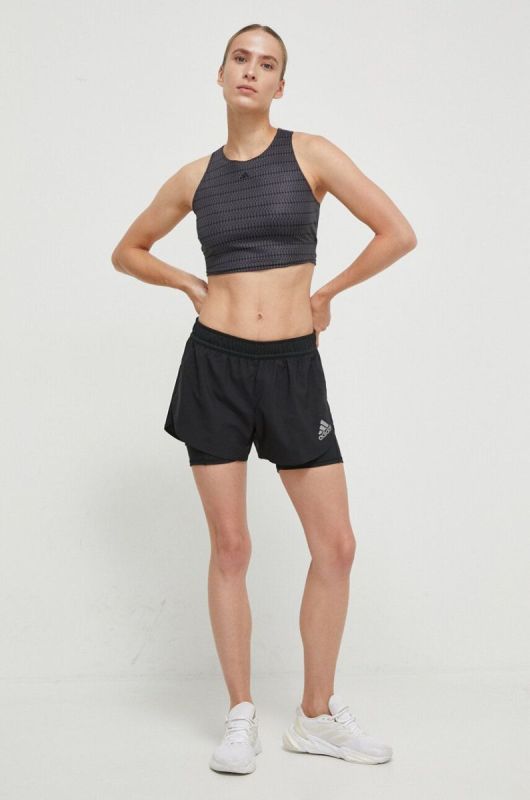 Топ для йоги adidas Performance Studio колір сірий фото 2