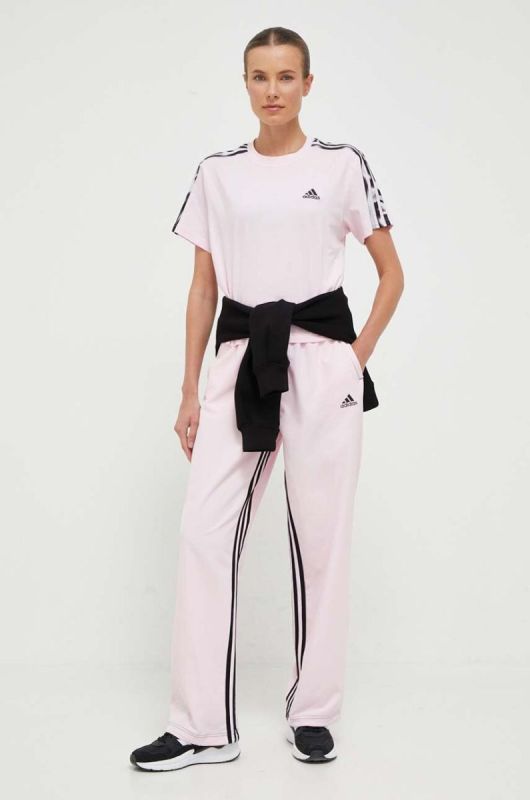 Бавовняна футболка adidas колір рожевий (3524718) фото 2