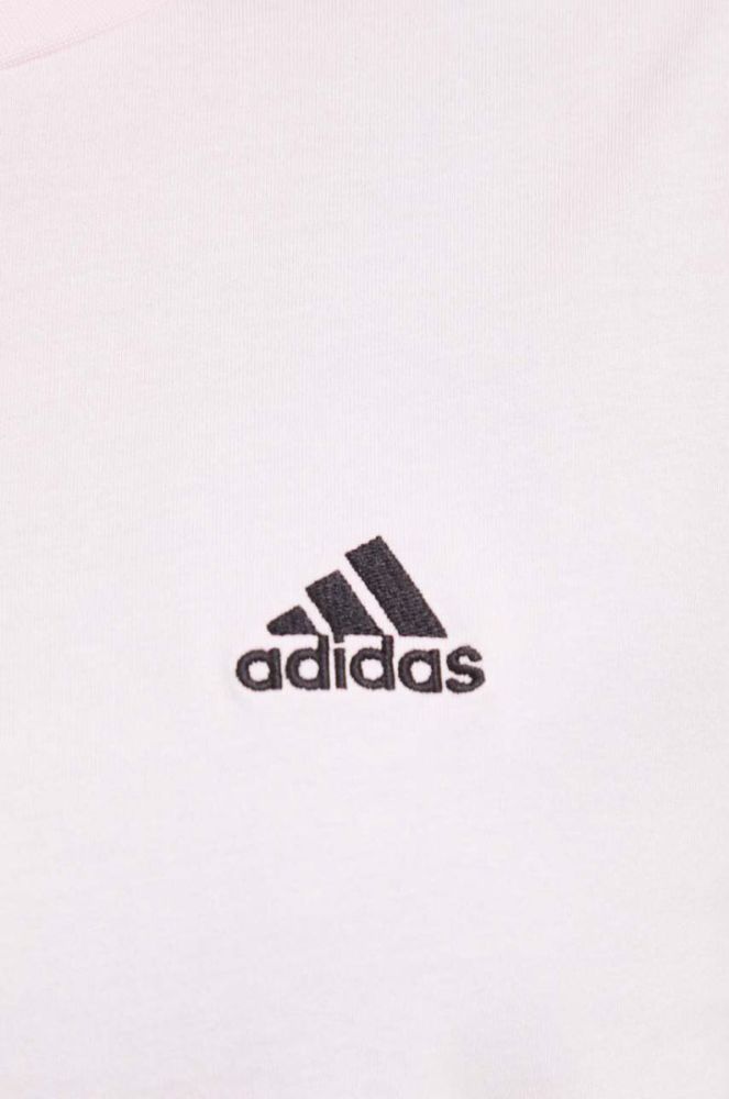 Бавовняна футболка adidas колір рожевий (3524718) фото 5