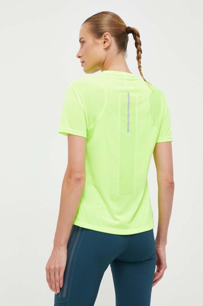 Бігова футболка adidas Performance Ultimate колір зелений фото 3