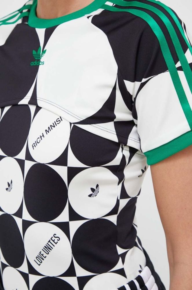 Футболка adidas Originals PRIDE жіноча колір чорний фото 7