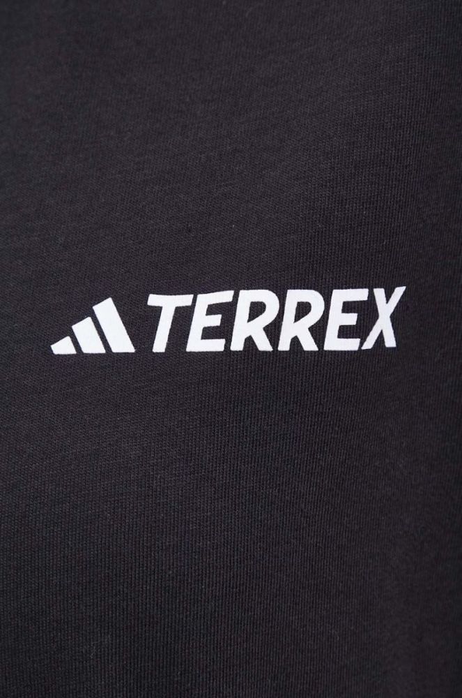 Футболка adidas TERREX Graphic MTN 2.0 жіноча колір чорний фото 5