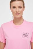 Бавовняна футболка adidas колір рожевий (3360658)
