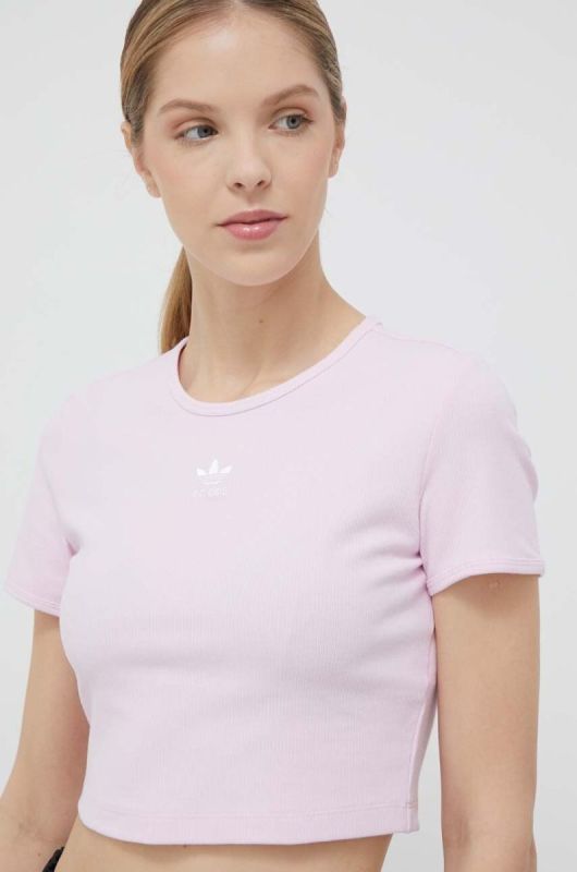 Футболка adidas Originals жіноча колір рожевий (3313807)