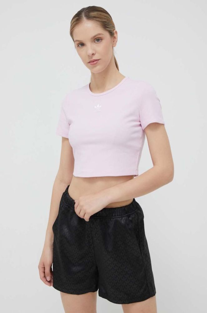 Футболка adidas Originals жіноча колір рожевий (3313807) фото 4