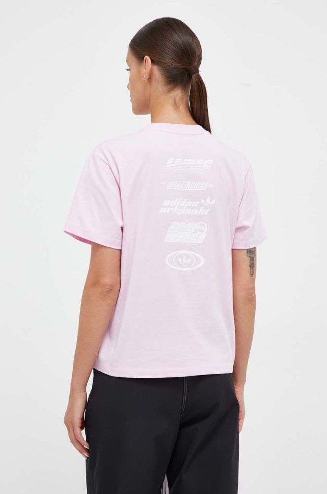 Бавовняна футболка adidas Originals колір рожевий (3504921) фото 3
