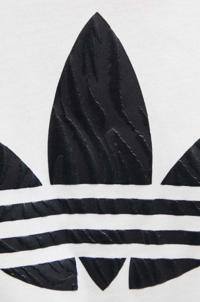 Бавовняна футболка adidas Originals колір бежевий (3336045) фото 5
