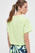 Бавовняна футболка adidas колір зелений (3382197)