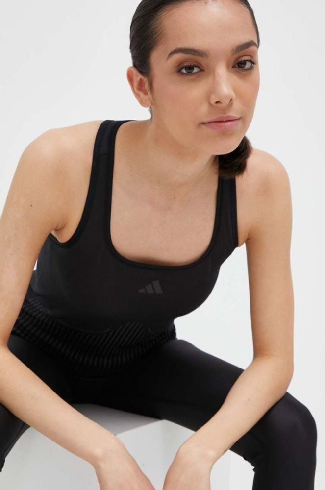 Топ для тренувань adidas Performance колір чорний (3322627) фото 2
