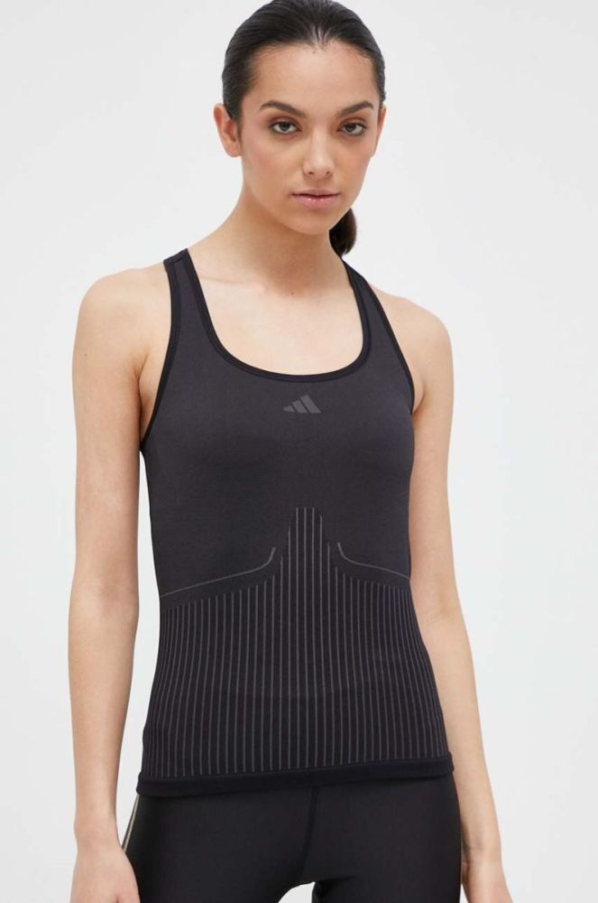 Топ для тренувань adidas Performance колір чорний (3322627) фото 4