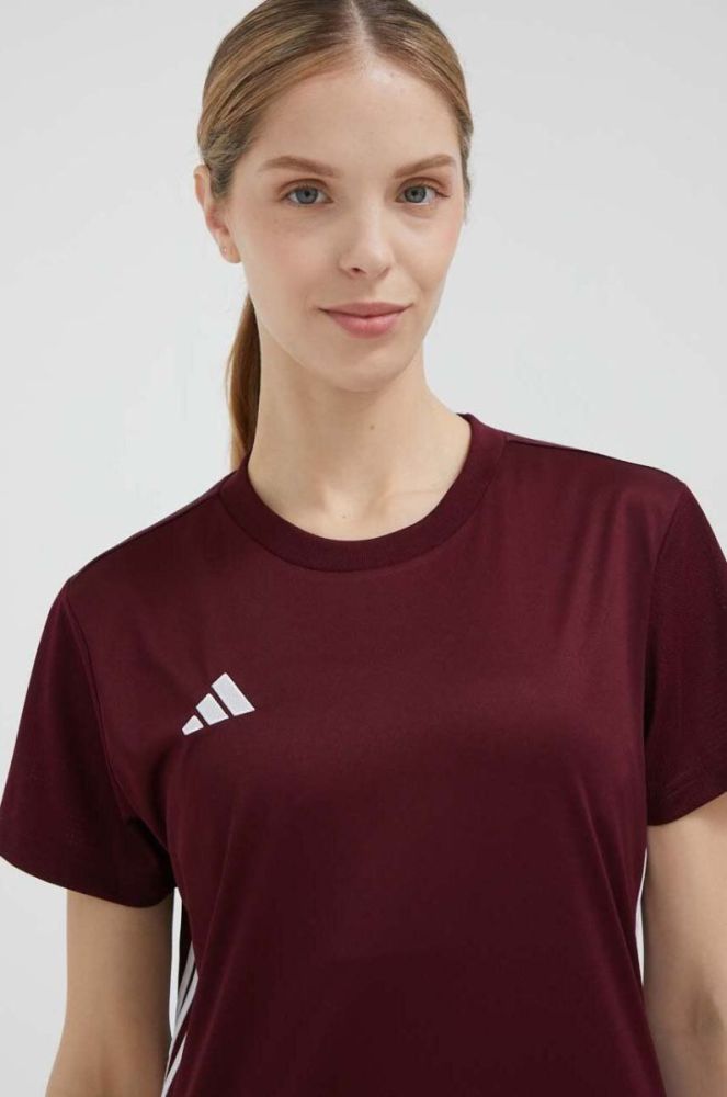 Тренувальна футболка adidas Performance Tabela 23 колір бордовий фото 4