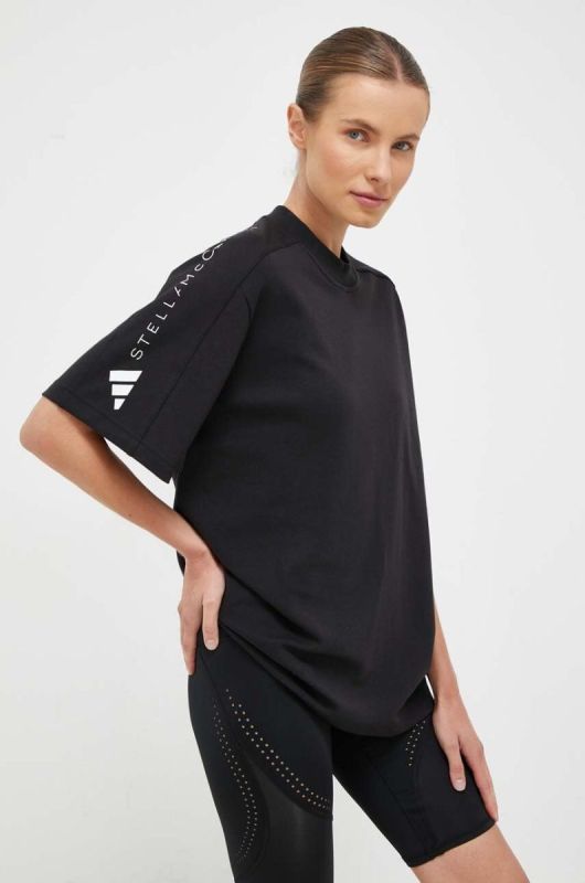 Футболка adidas by Stella McCartney жіночий колір чорний (3490610)