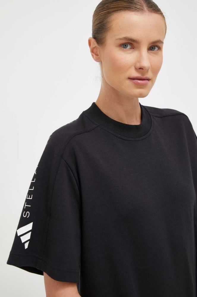 Футболка adidas by Stella McCartney жіночий колір чорний (3490610) фото 4