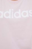 Бавовняний топ adidas колір рожевий (3373692)