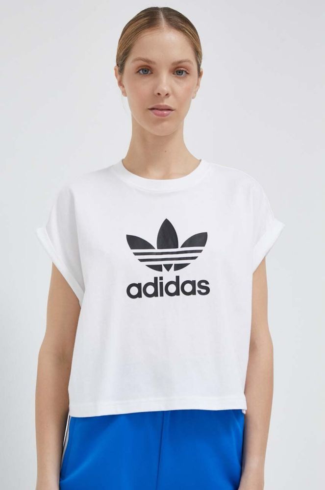 Бавовняна футболка adidas Originals колір білий IC5467-WHITE
