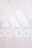 Бавовняна футболка adidas колір рожевий (3366971)