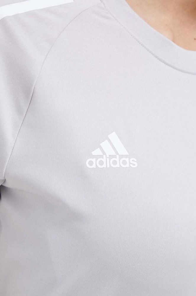 Тренувальна футболка adidas Performance Hilo колір сірий фото 5